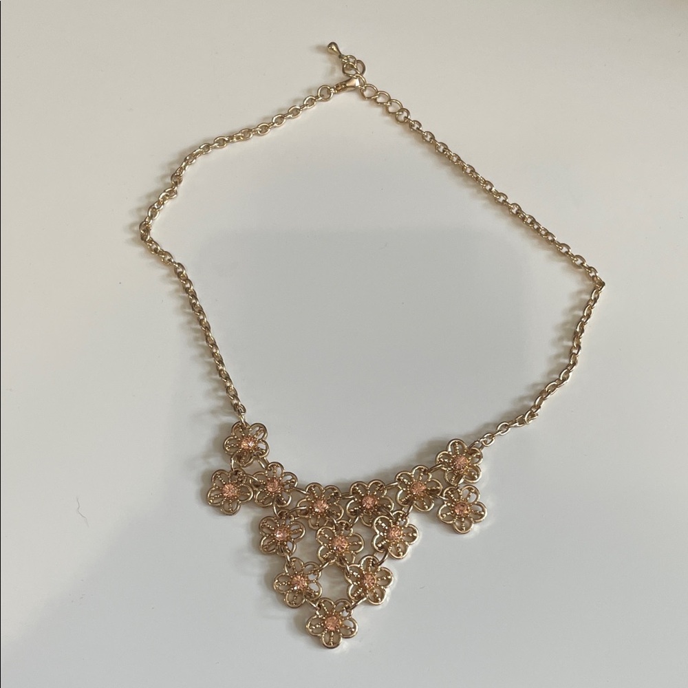 Gold Floral Necklace